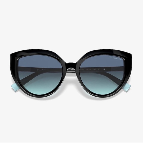 Tiffany & Co. Sunglasses Black Cat Eye Gold T With Case main image 6